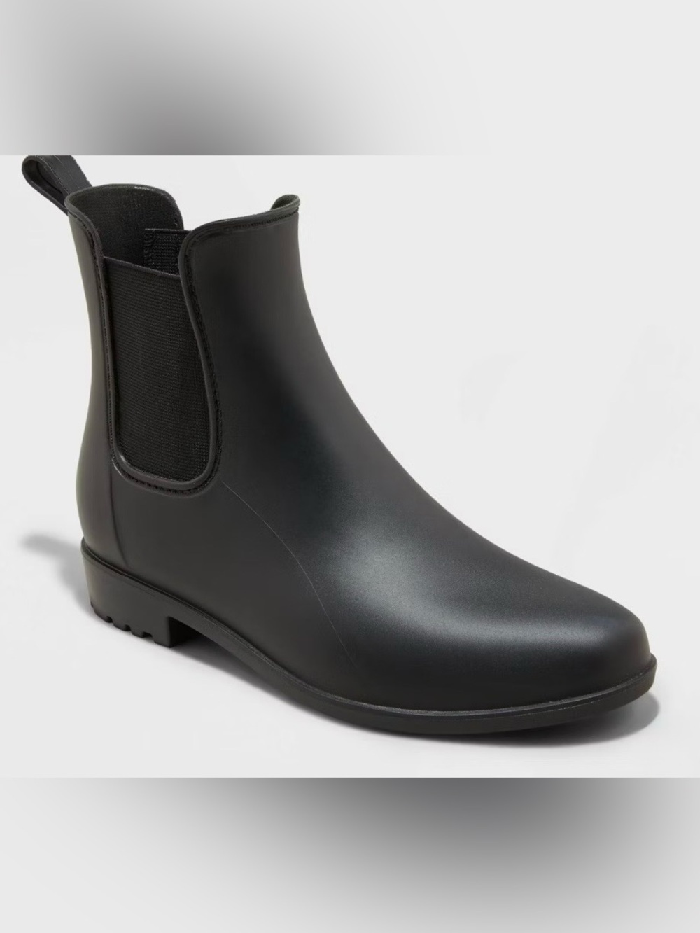 a new day Black Chelsea Rain Boots Size 7
